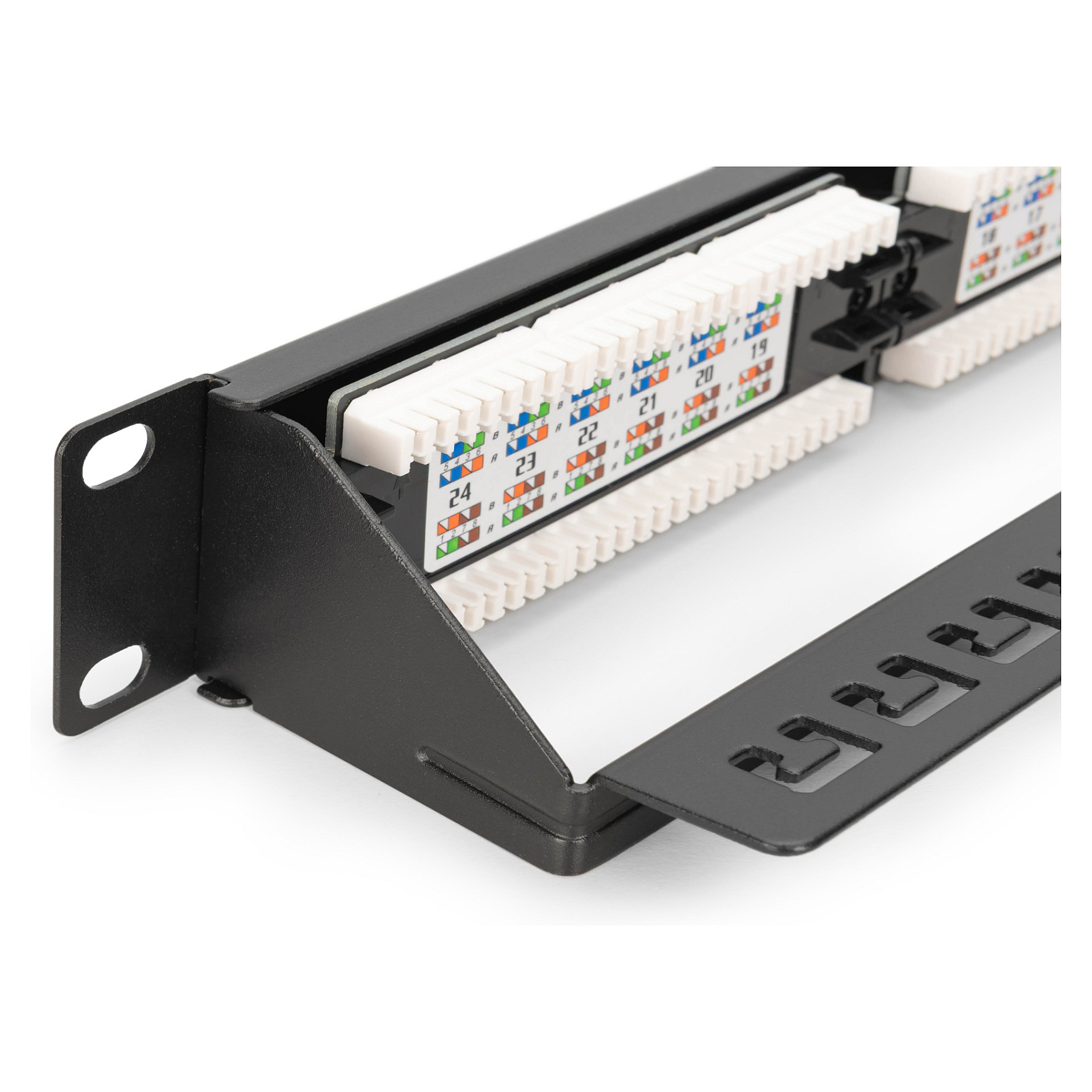 Patch panel DIGITUS 24-portni Cat6 UTP 1U (DN-91624U, LSA, sivi)-4