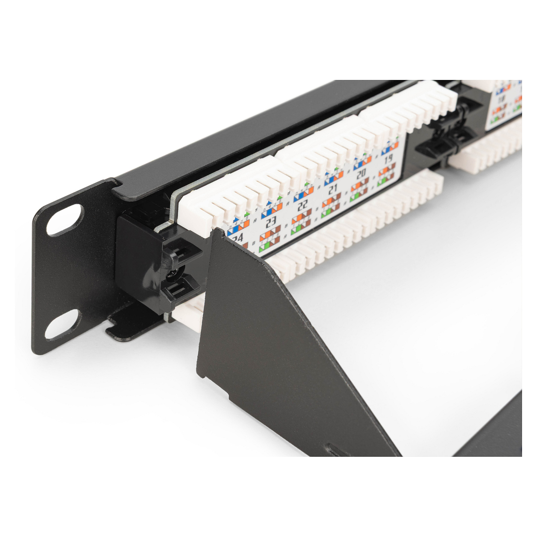 Patch panel DIGITUS 24-portni Cat6 UTP 1U (DN-91624U, LSA, sivi)-5