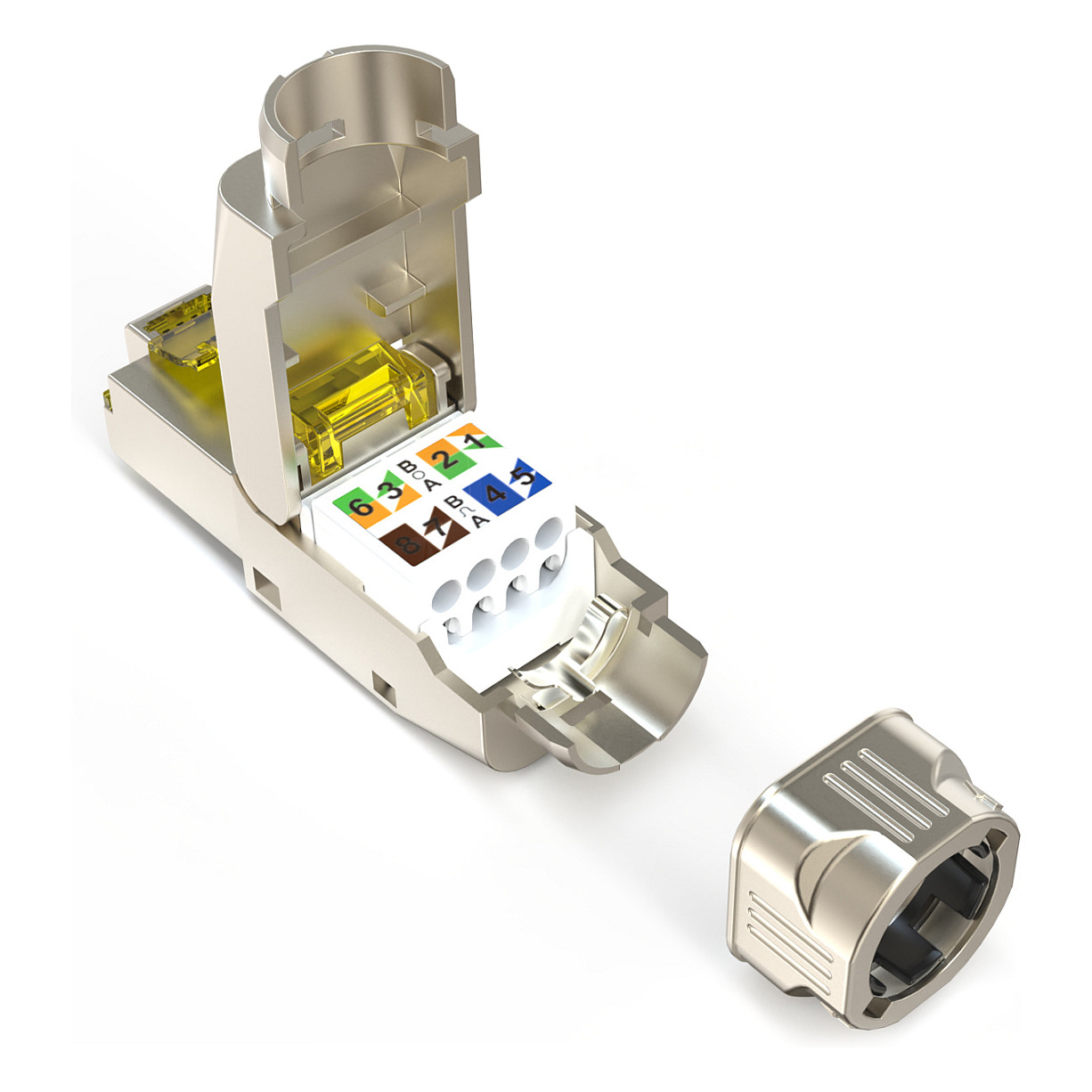 Mrežni konektor DIGITUS DN-93835 (CAT 8.1, RJ45, oklopljen, montaža bez alata)-6