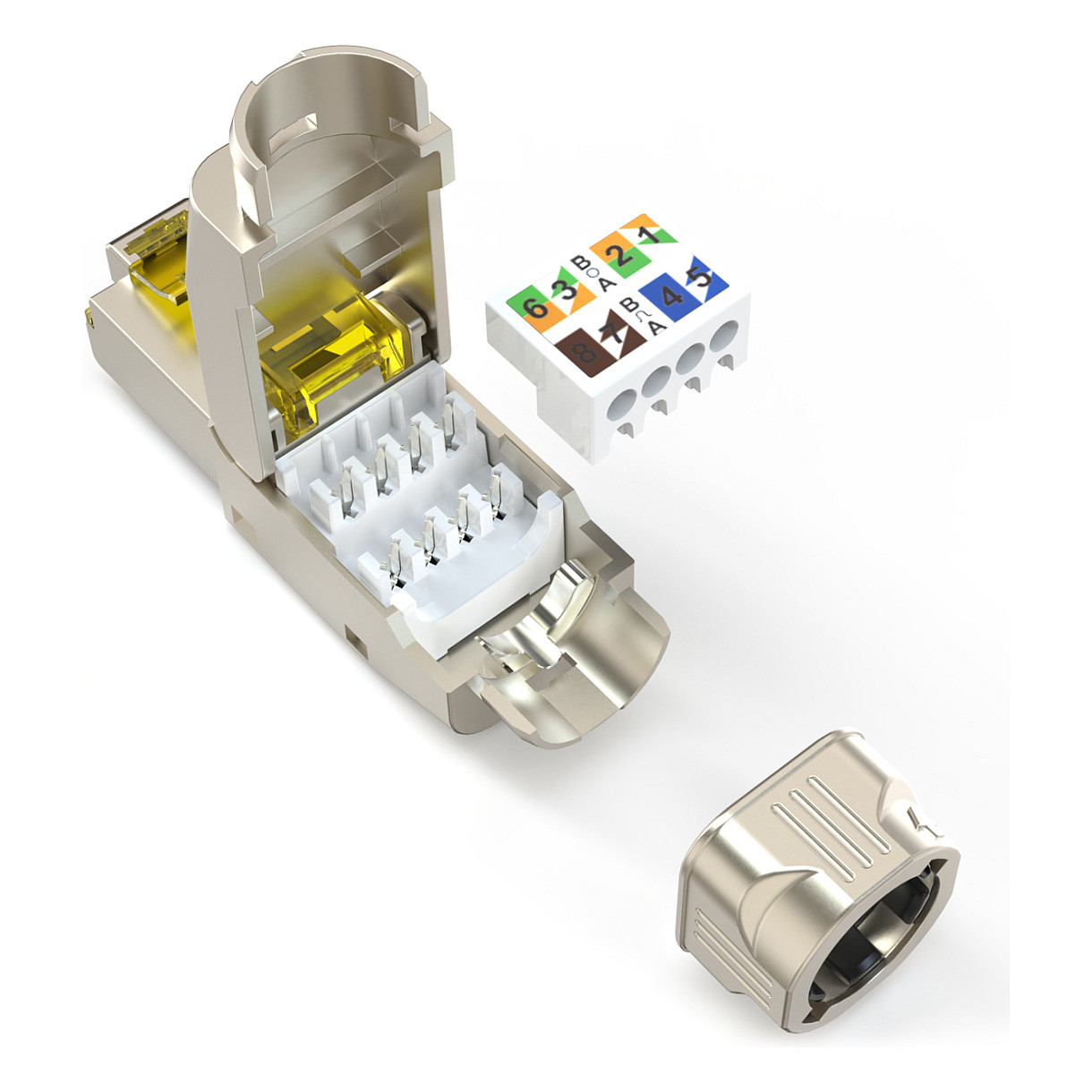 Mrežni konektor DIGITUS DN-93835 (CAT 8.1, RJ45, oklopljen, montaža bez alata)-7