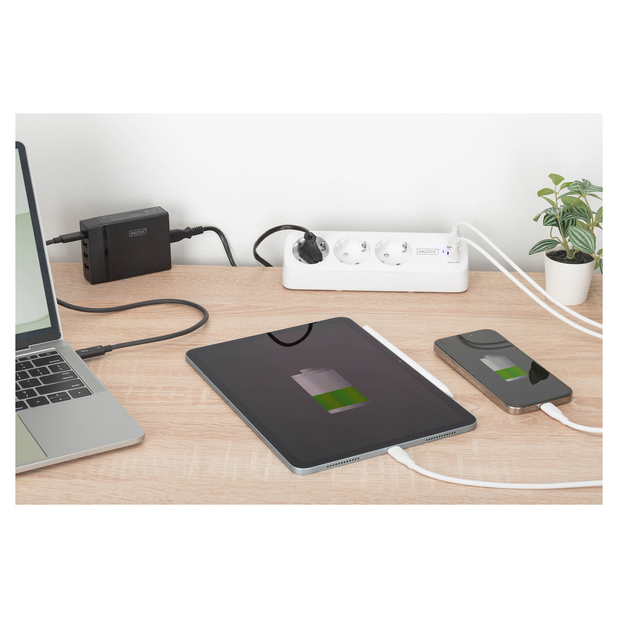 Letva s utičnicama DIGITUS DA-70621 (2x šuko, 2x USB-A, 1x USB-C PD 30W, 1.5m)-3