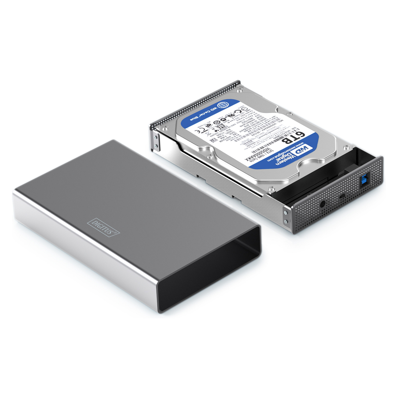 Eksterno kućište za disk DIGITUS DA-71106-1 (3.5"/2.5" SATA, USB 3.0, do 16TB, aluminijsko)-2