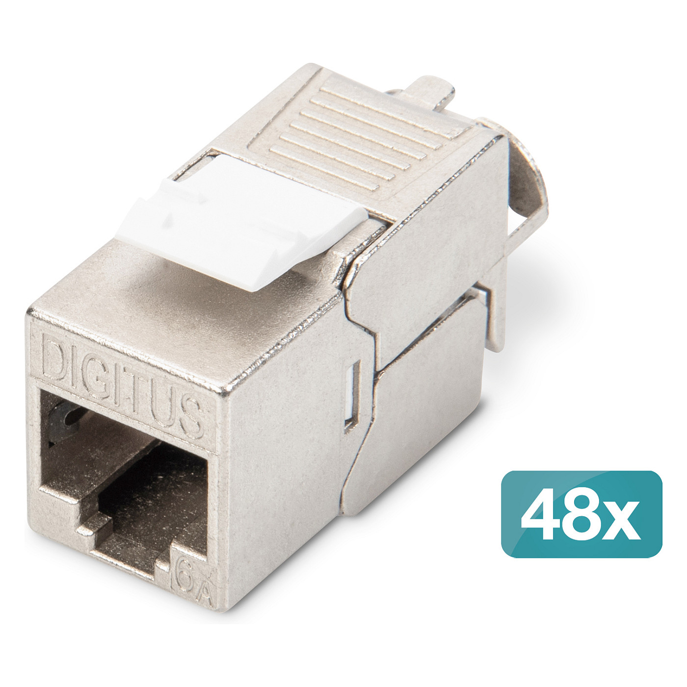 Keystone modul DIGITUS DN-93615-48 (Cat.6A, oklopljeni, 500 MHz, bez alata, set 48 kom)-0