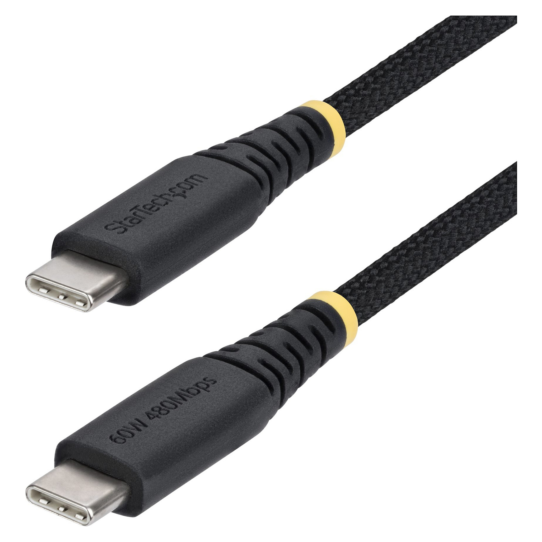 USB-C kabel STARTECH.COM R2-15CM-USB-C-CABLE (15cm, 60W PD, 3A, USB 2.0, pleteni)-0