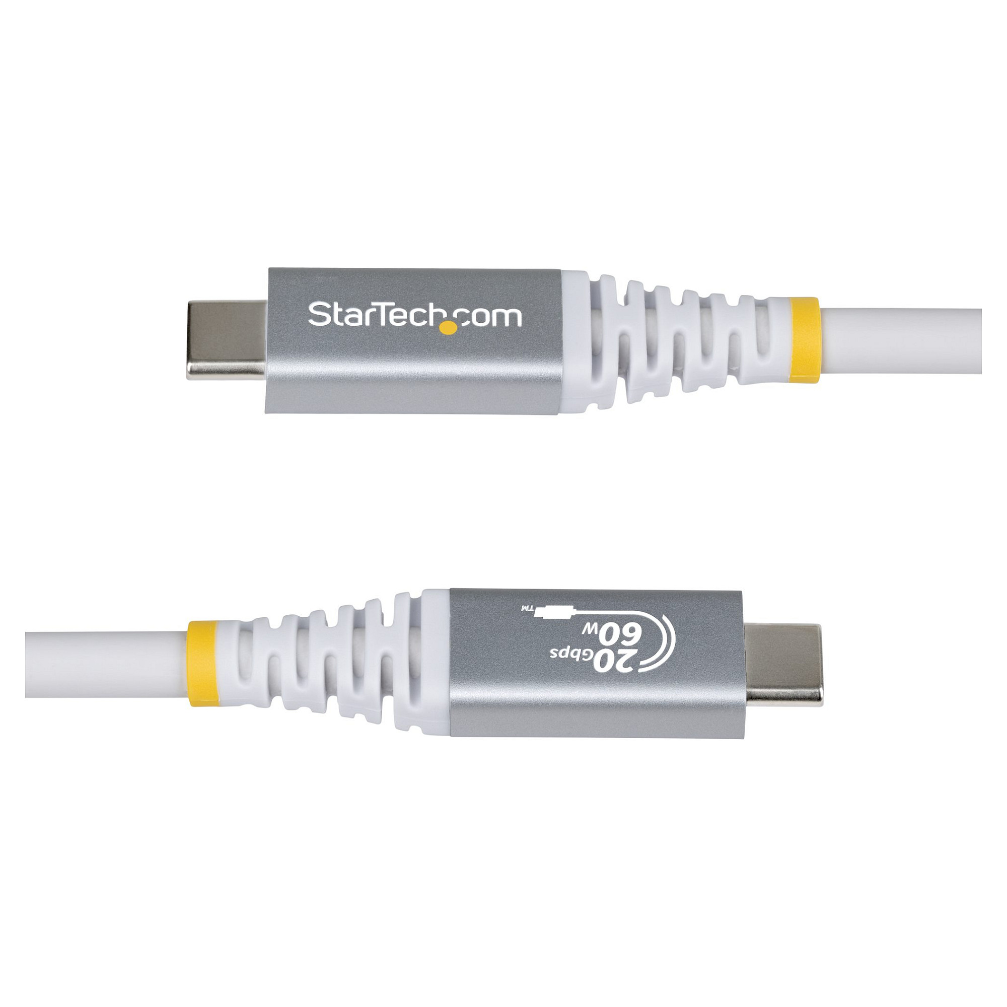 USB-C kabel STARTECH.COM USB420C3MW (3m, USB4, 20Gbps, 60W PD, 8K 60Hz, bijeli)-2