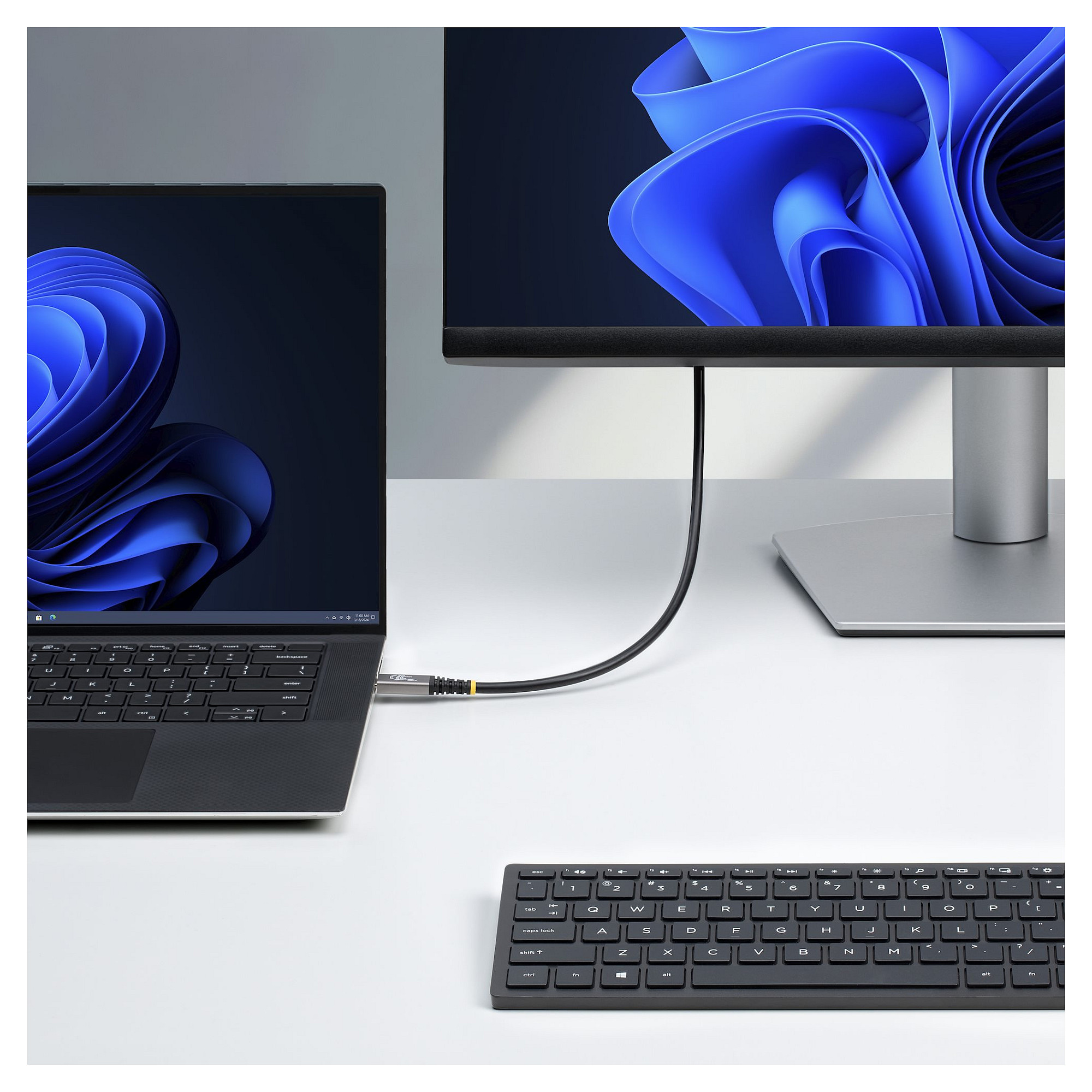 USB-C kabel STARTECH.COM USB420C3MW (3m, USB4, 20Gbps, 60W PD, 8K 60Hz, bijeli)-5