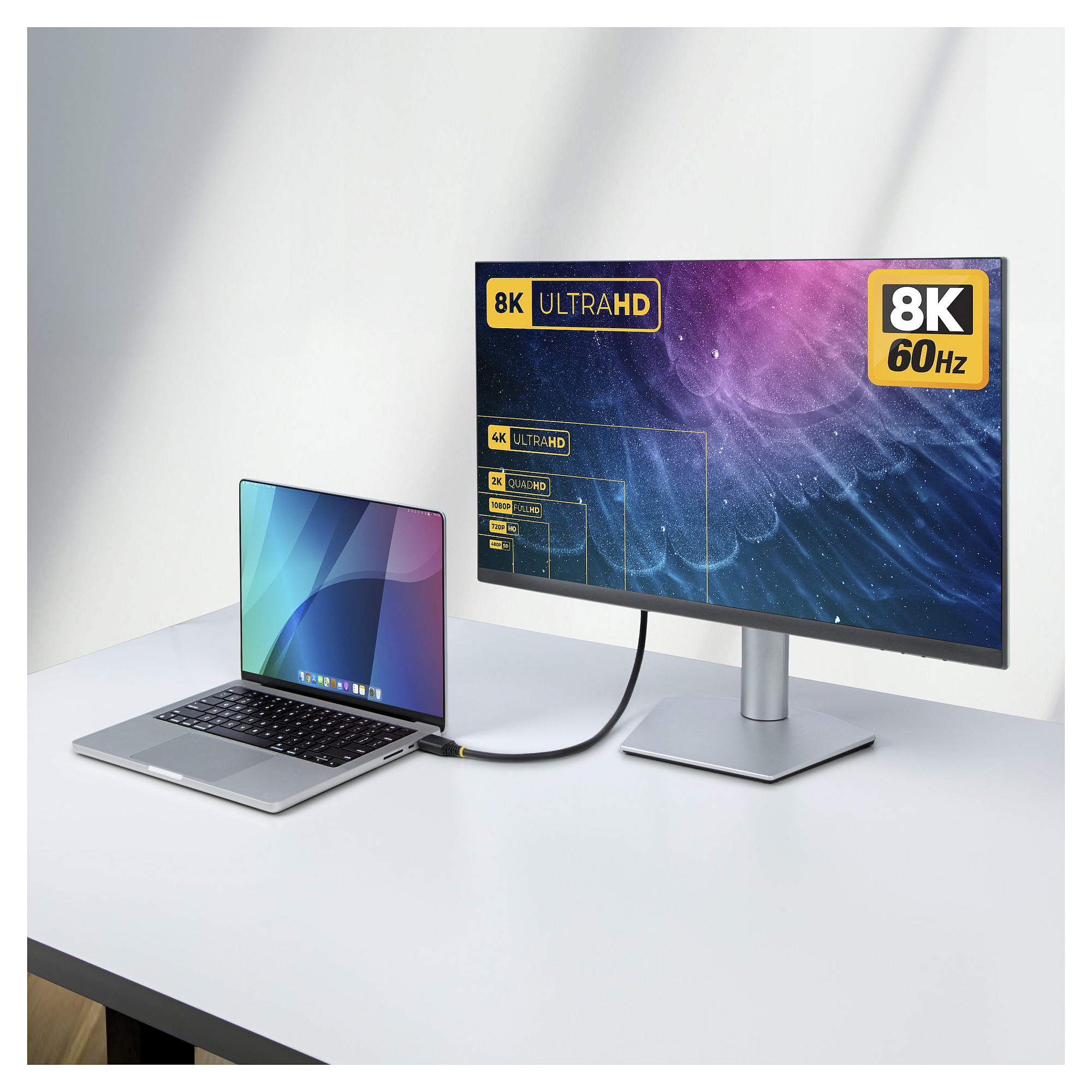 HDMI kabel STARTECH.COM HDMM21V1M (1m, Ultra High Speed, 8K 60Hz, 4K 120Hz, 48Gbps, HDR10+, eARC)-3