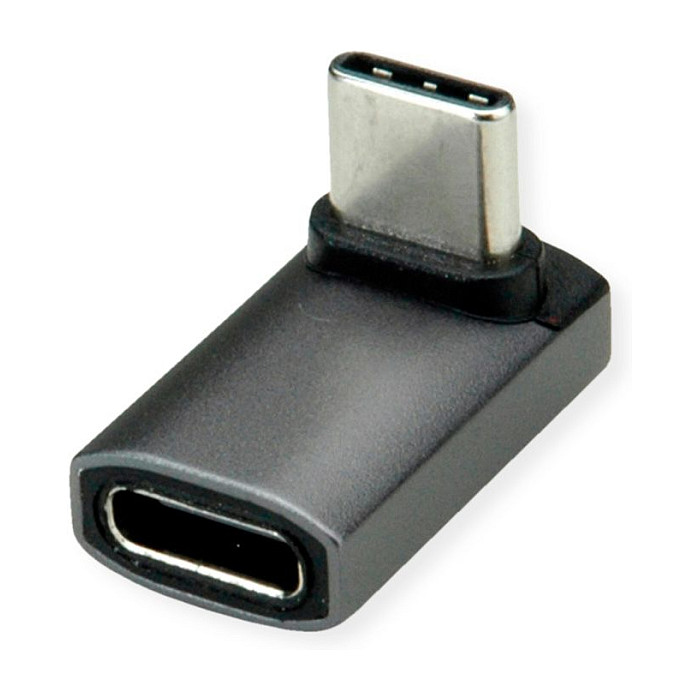 USB-C adapter ROLINE USB4 Gen 3x2 (40 Gbit/s, 8K@60Hz, 240W PD, 90° kutni)