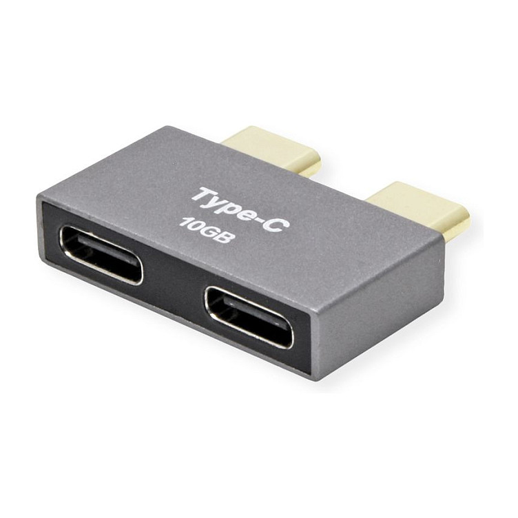 USB-C adapter ROLINE Spojnica (USB-C na USB-C, Ž/Ž), USB 3.2 Gen 2, 10 Gbit/s, Srebrni-4