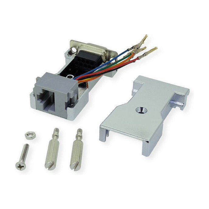 Adapter ROLINE DB9 na RJ45 (ženski/ženski, modularni)-6