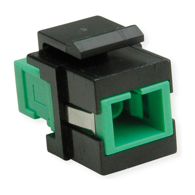 Keystone modul ROLINE LWL-Adapter SC/SC Simplex (Single Mode, OS2, APC)-0