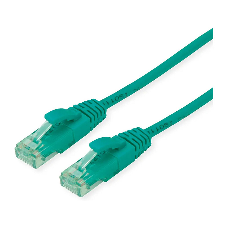 Mrežni kabel ROLINE Cat.6A U/UTP (15m, LSOH, zeleni)