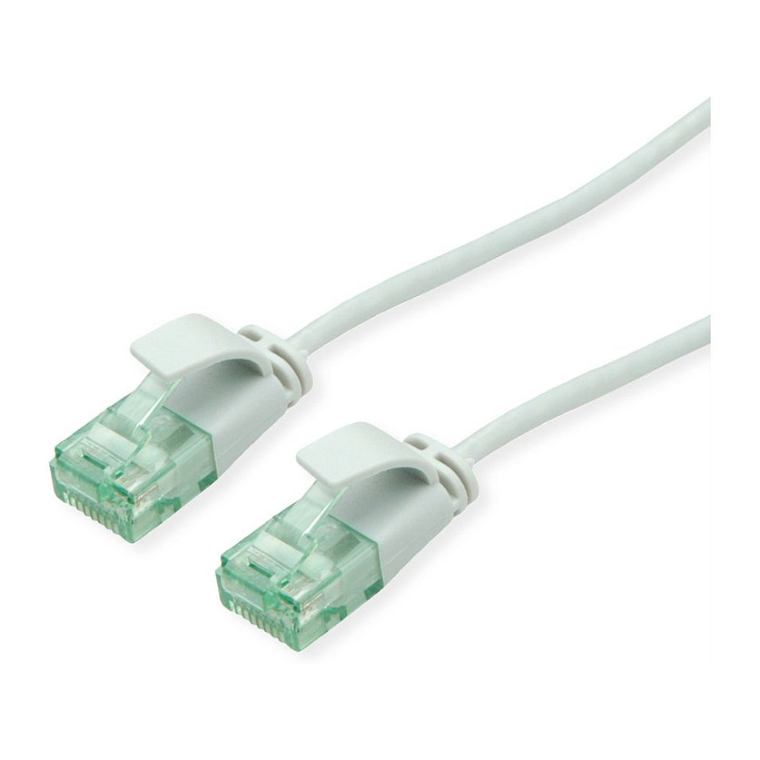Mrežni kabel ROLINE UTP Cat.6A Slim (LSOH, 0.5m, sivi)-0