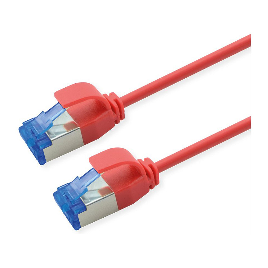 Patch kabel ROLINE Cat.6A S/FTP (0.3m, LSOH, PoE, crveni)