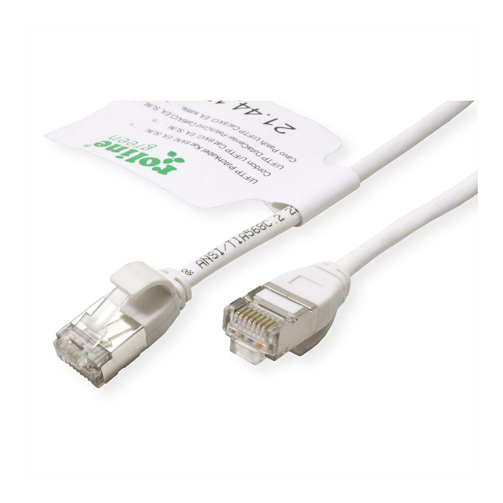Mrežni kabel ROLINE GREEN U/FTP Cat.6A (LSOH, slim, 3m, bijeli)-1