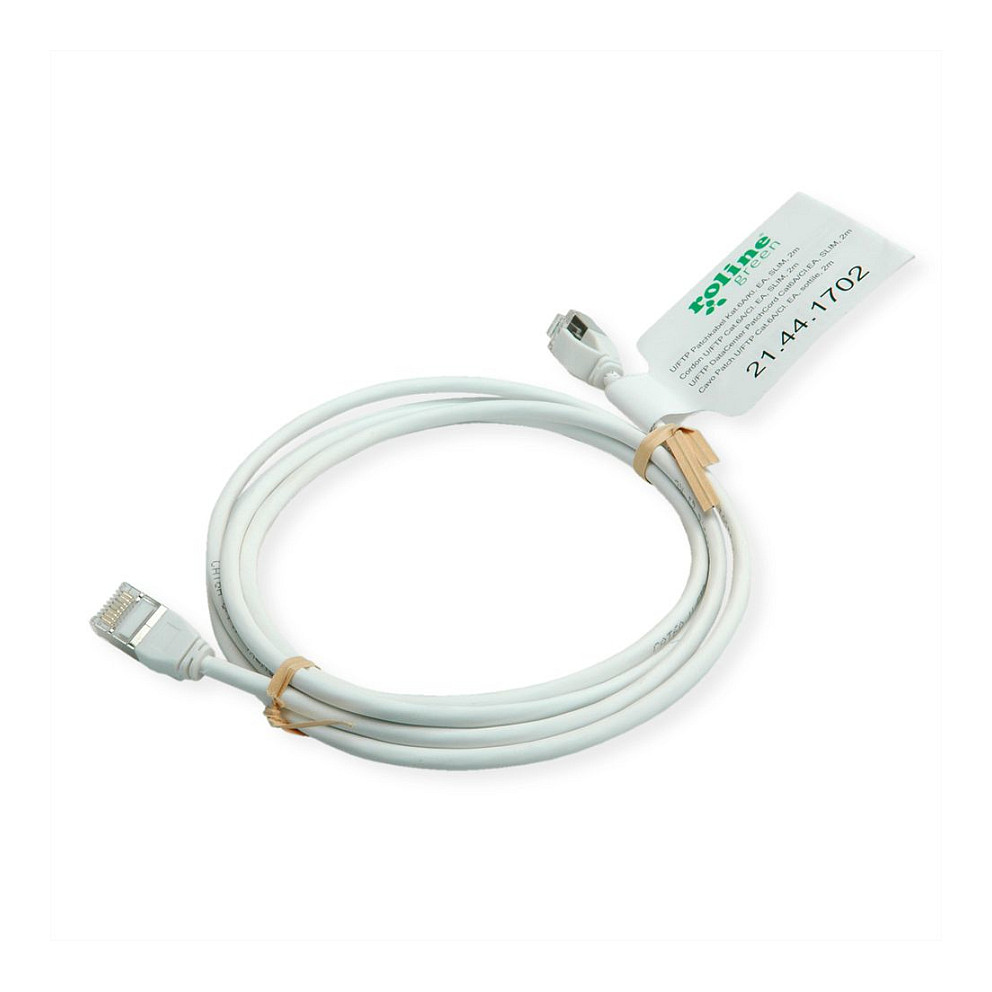 Mrežni kabel ROLINE GREEN U/FTP Cat.6A (LSOH, slim, 0.5m, sivi)-1