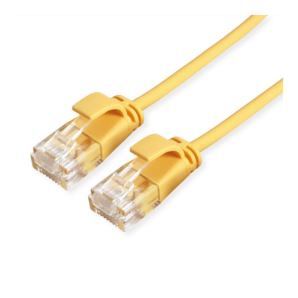 UTP Mrežni Kabel ROLINE GREEN Cat.6A (0.5m, LSOH, slim, žuti)