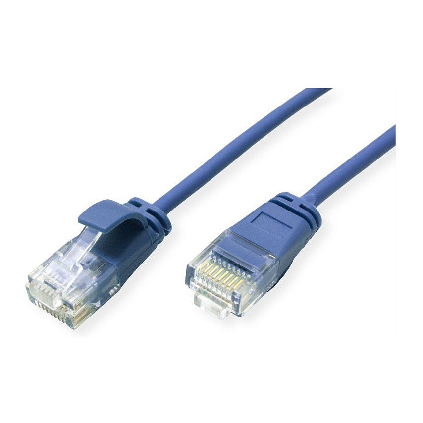Mrežni kabel ROLINE GREEN UTP Cat.6A Slim (1.5m, LSOH, Plavi)-2
