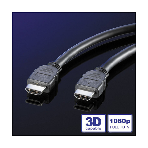 HDMI kabel ROLINE High Speed with Ethernet LSOH (10m, 4K@30Hz, crni)-1