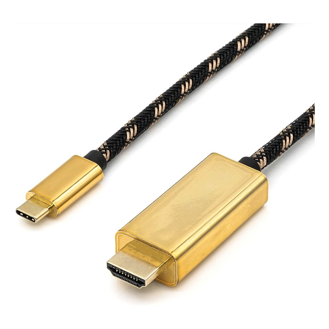 USB-C na HDMI kabel ROLINE GOLD (1m, 4K@60Hz)