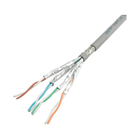Mrežni kabel ROLINE S/FTP Cat.6A (LSOH, 300m, sivi)-0