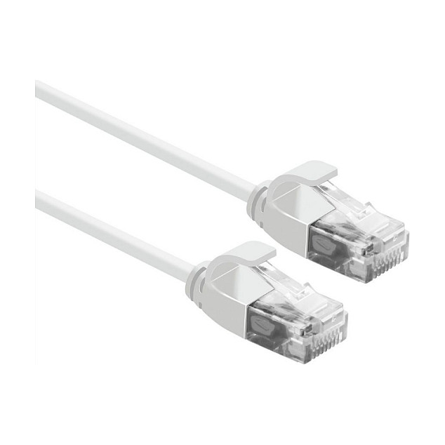 UTP Patch Kabel ROLINE Cat.6A Slim (0.15m, LSOH, bijeli)