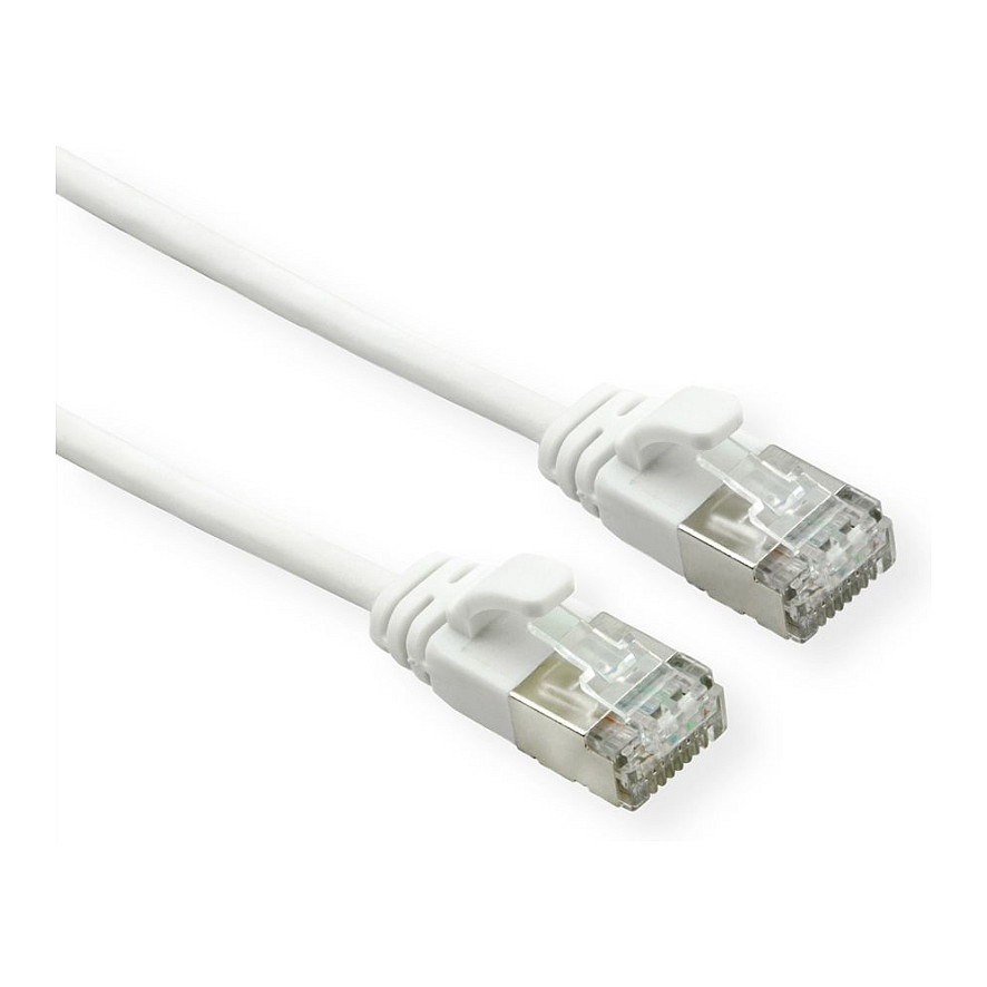 Mrežni patch kabel ROLINE U/FTP DataCenter Cat.6A (0.15m, Slim, LSOH, bijeli)-0
