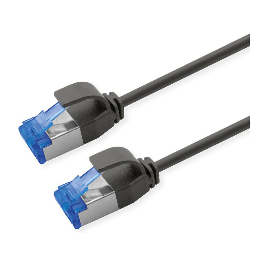Mrežni kabel ROLINE Cat.6A S/FTP (10m, LSOH, PoE, crni)-0