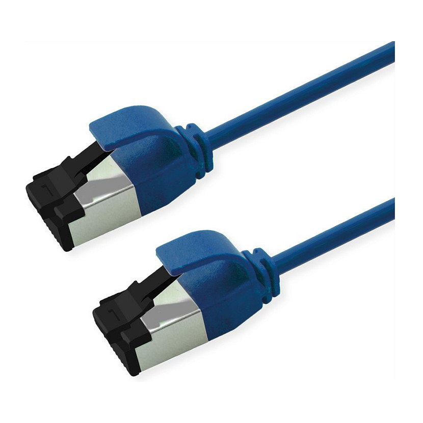 Mrežni kabel ROLINE S/FTP Cat.8.1 Slim (2m, LSOH, PoE) plavi