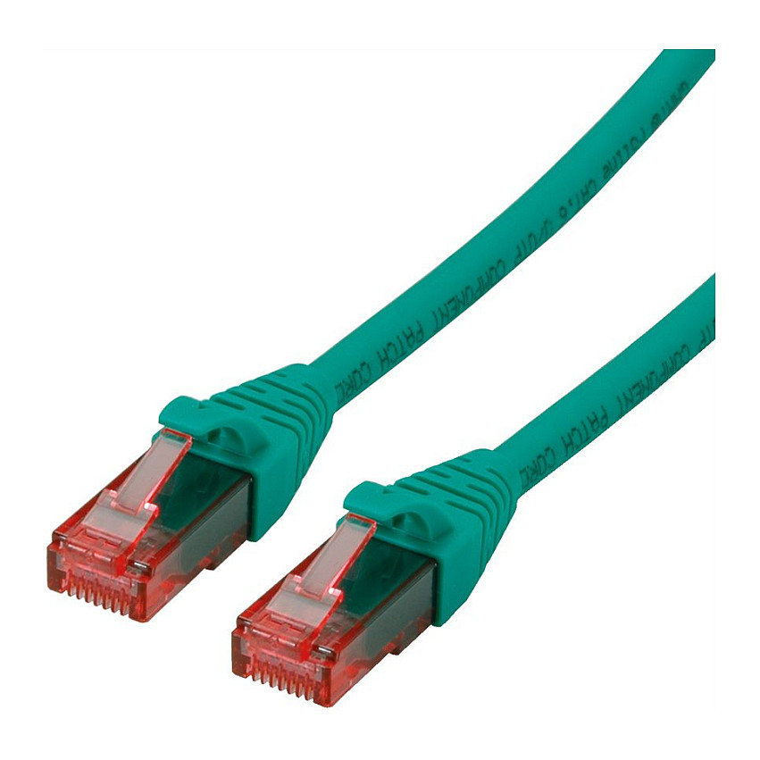 Mrežni kabel ROLINE Cat.6 UTP (LSOH, Component Level, 0.5m, zeleni)-0