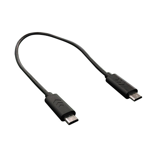 USB kabel za punjenje ROLINE USB 2.0 Micro B na Micro B (0.3m, crni)-0