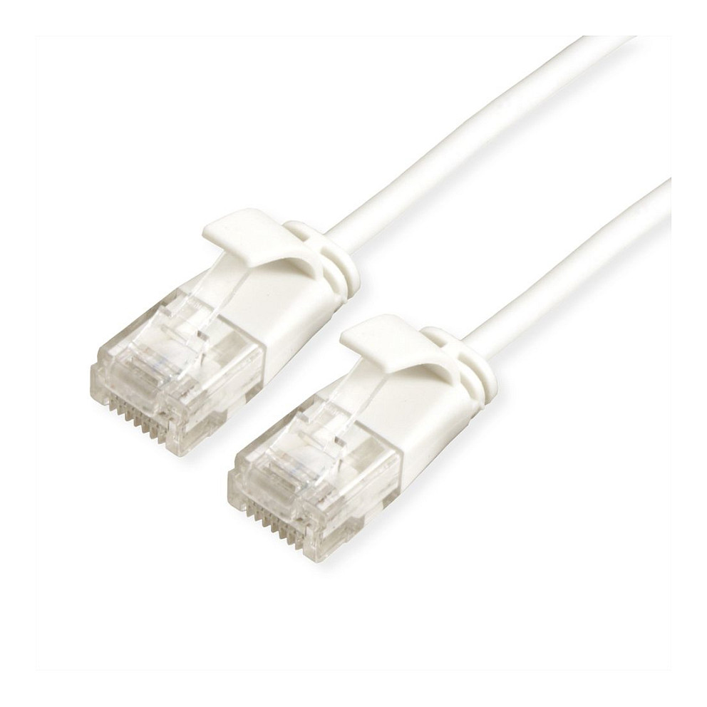 Mrežni kabel ROLINE GREEN UTP Cat.6A Slim (0.5m, LSOH, bijeli)-0