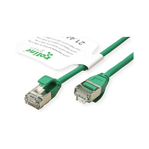 Mrežni kabel ROLINE GREEN U/FTP Cat.6A (LSOH, slim, 0.3m) zeleni-0