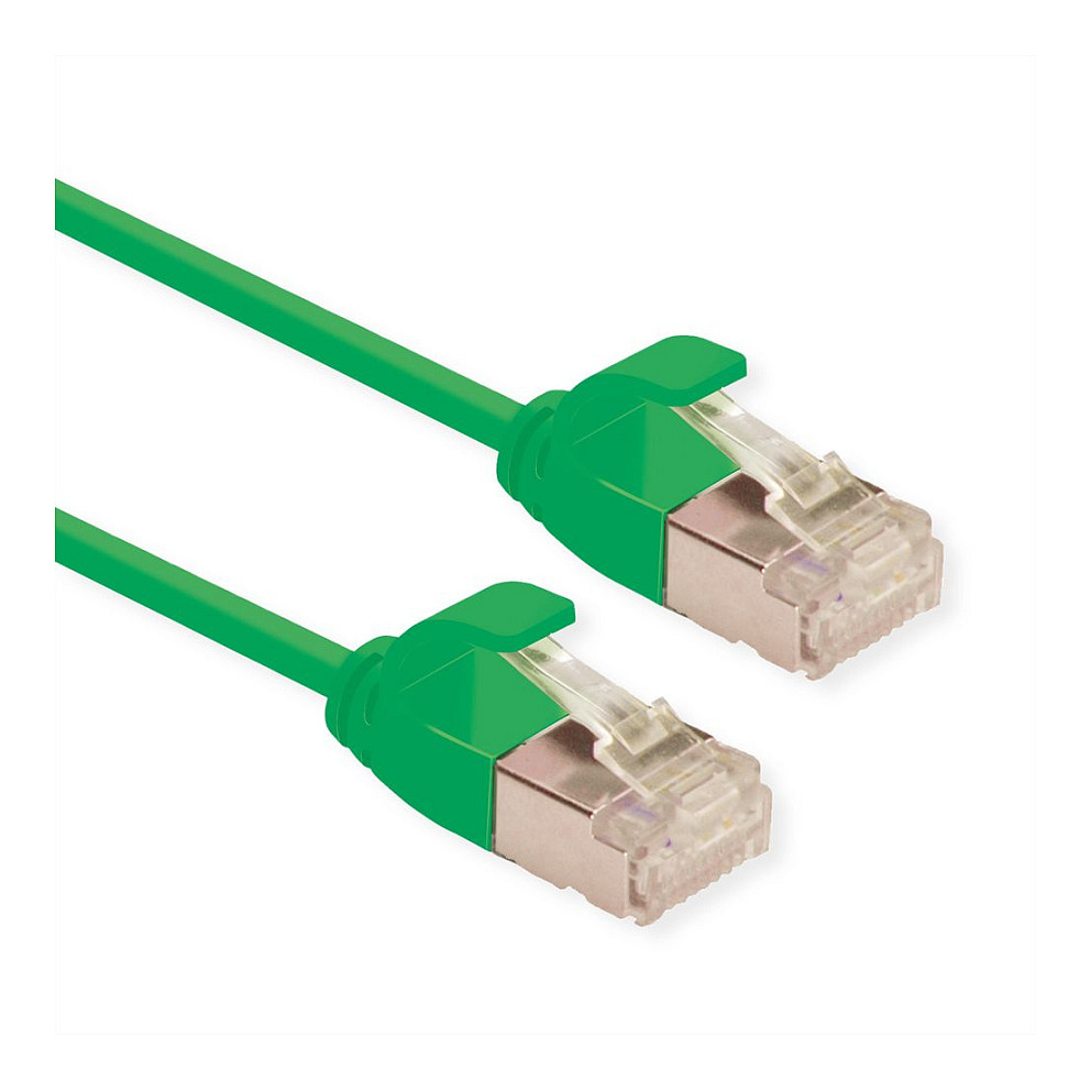 Mrežni kabel ROLINE GREEN U/FTP Cat.6A (2m, LSOH, slim, 500 MHz)