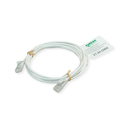 Mrežni kabel ROLINE GREEN UTP Cat.6A Slim (0.3m, LSOH, sivi)-0