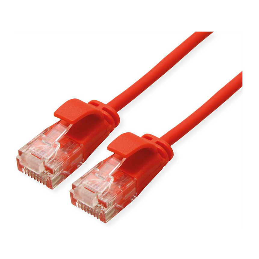 UTP Mrežni Kabel ROLINE GREEN Cat.6A Slim (3m, LSOH, crveni)