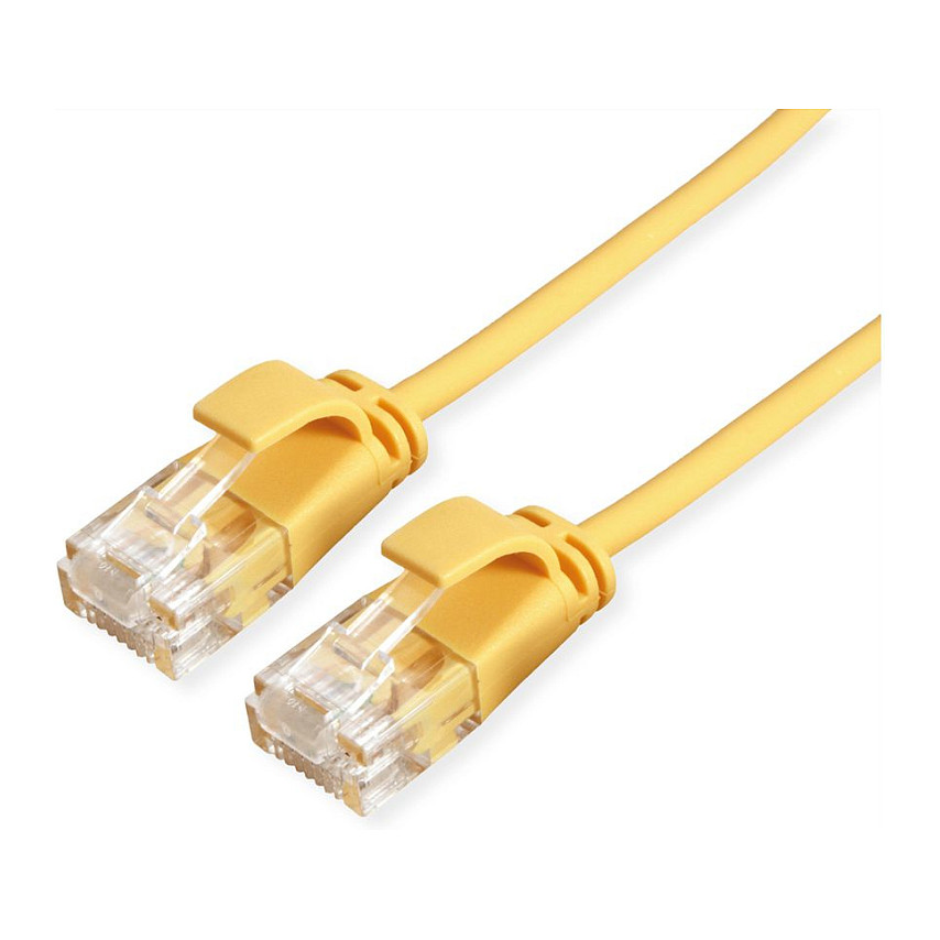 Mrežni UTP kabel ROLINE GREEN Cat.6A Slim (3m, LSOH, žuti)