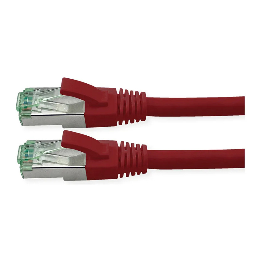 Mrežni kabel ROLINE Cat.6A S/FTP (PiMF), 0.3m, crveni