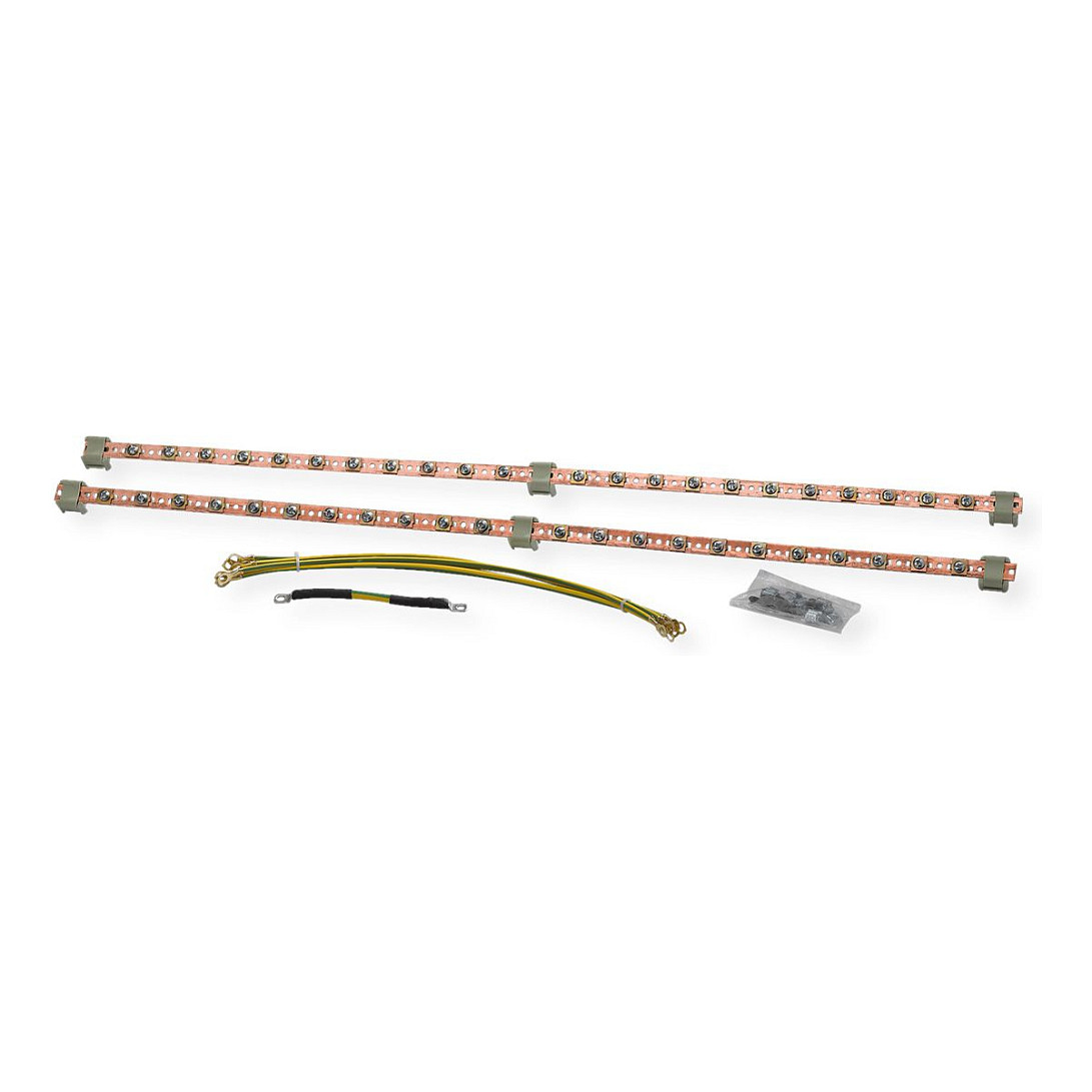 Letva za uzemljenje ROLINE 820mm s kabelom (10x M5 priključak)