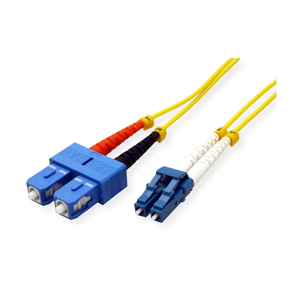 Optički kabel ROLINE Duplex Single Mode OS2 (5m, LC/SC, 9/125µm)-1