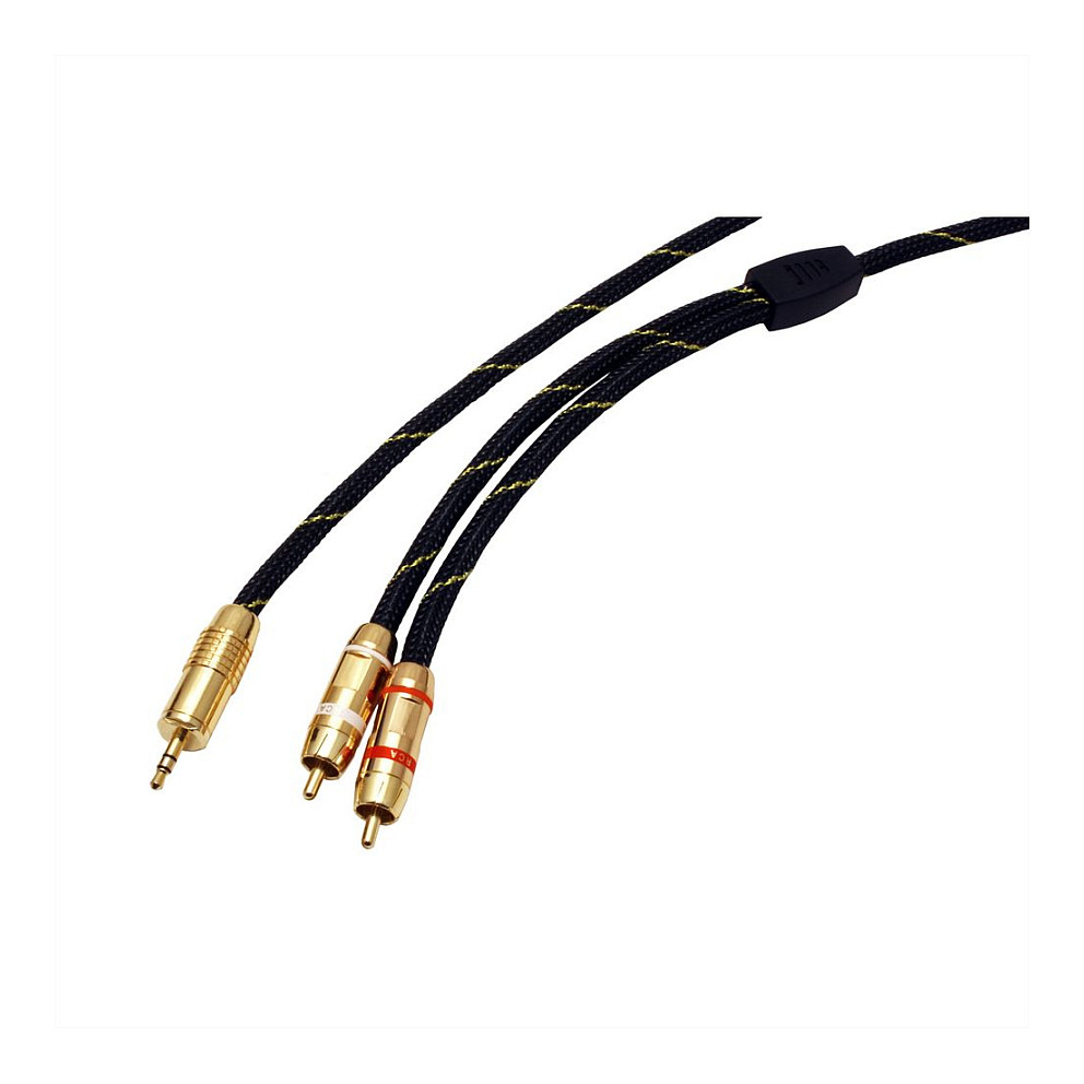 Audio kabel ROLINE GOLD 3.5mm na 2x RCA (Cinch), 10m-2