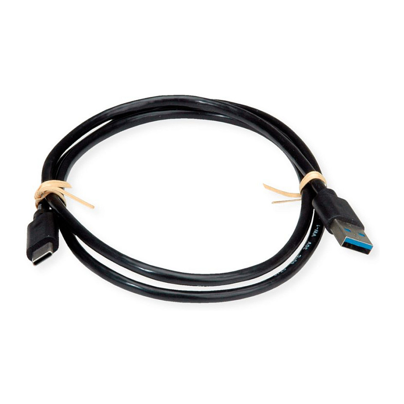 USB kabel ROLINE USB 3.2 Gen 1 A-C (0.5m, 5 Gbit/s, crni)-1