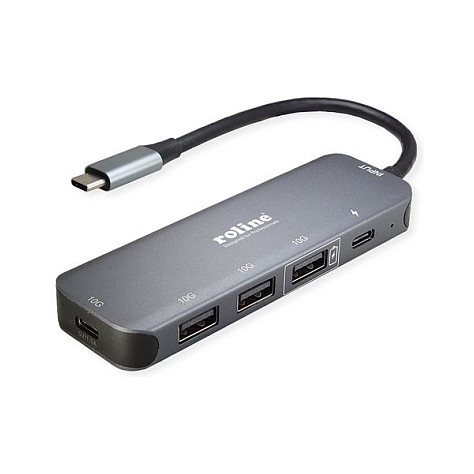 USB Hub ROLINE 4-portni 3.2 Gen 2 (10 Gbps, 3x USB-A, 1x USB-C, aktivni)-1