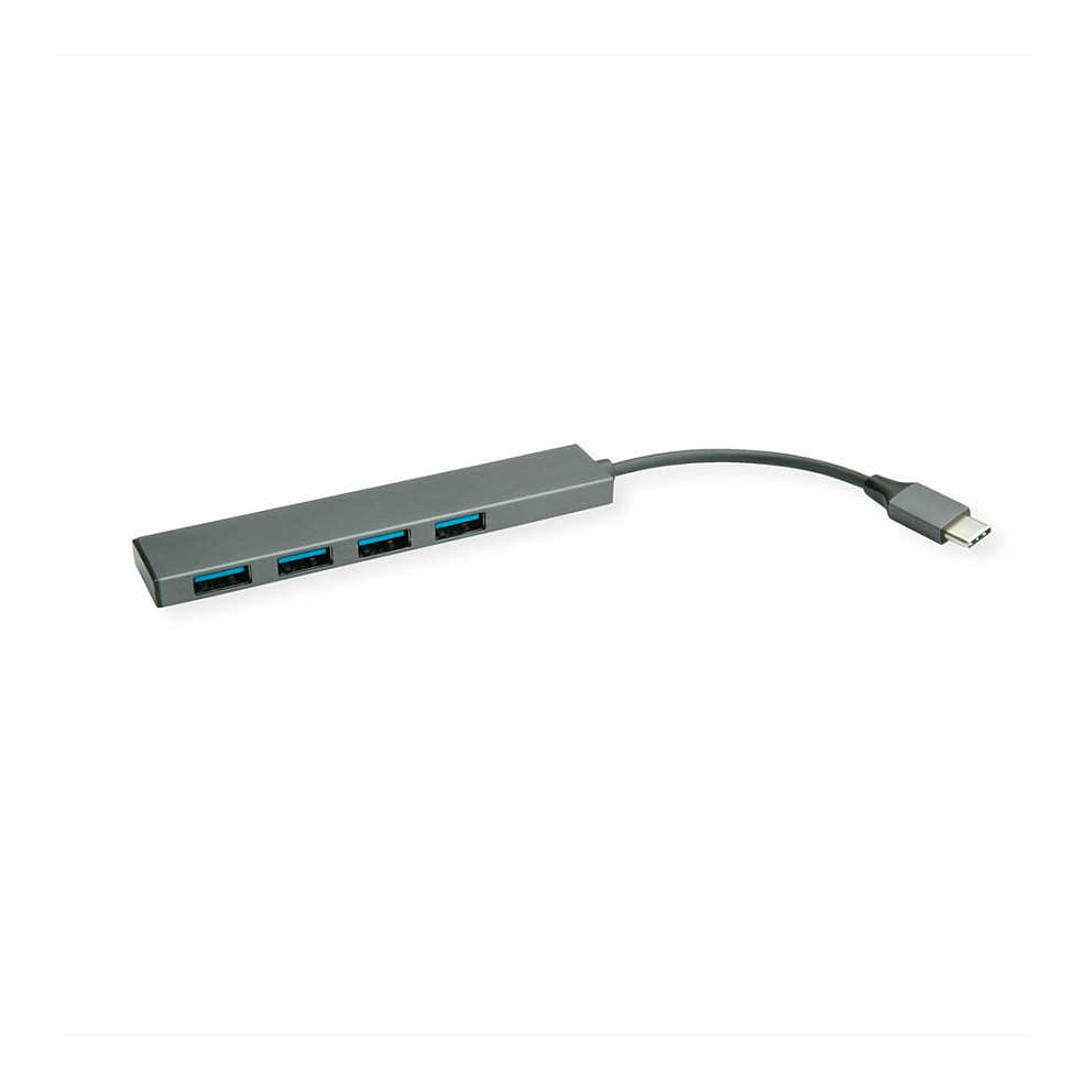 USB Hub ROLINE 4-portni (4x USB-A 3.2, USB-C priključak, 5 Gbit/s)