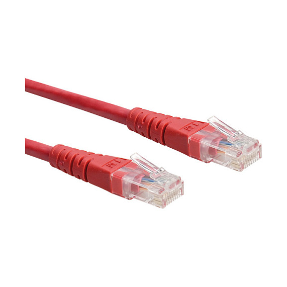 Mrežni kabel ROLINE Cat.6 U/UTP (RJ45, 0.3m, crveni)-0