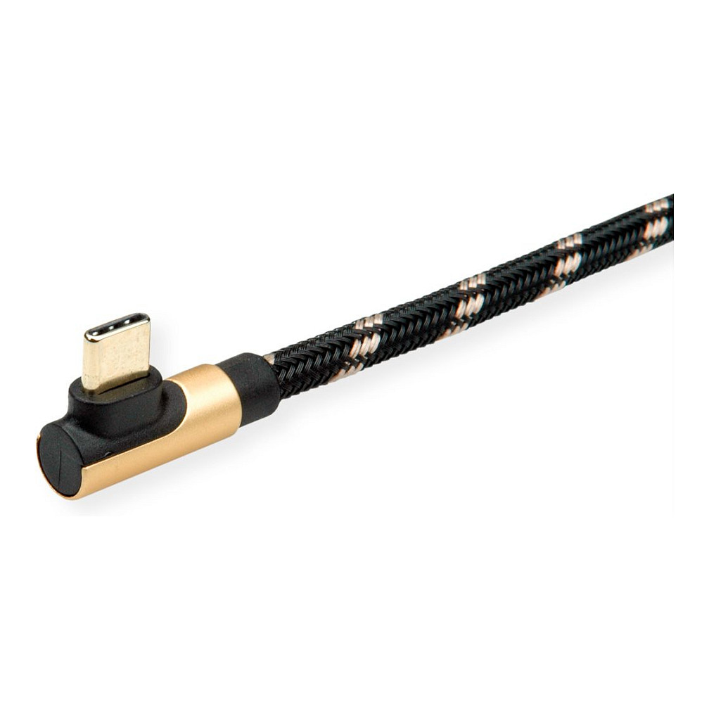 USB kabel ROLINE GOLD 2.0 (A reverzibilni na C kutni, 0.8m)-2