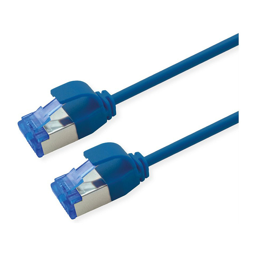 Mrežni kabel ROLINE Cat.6A S/FTP (5m, plavi, LSOH, PoE)