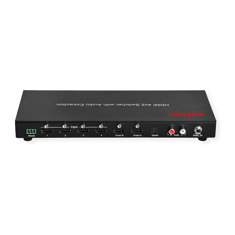 HDMI Matrix Switch ROLINE 4K 4x2 (4 ulaza, 2 izlaza, daljinski upravljač)-5