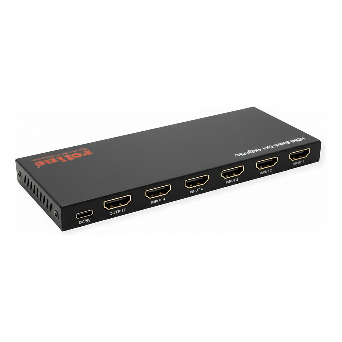 HDMI Switch ROLINE 4K (5 ulaza, 1 izlaz, daljinski upravljač)