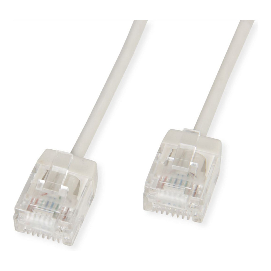 Mrežni kabel ROLINE UTP DataCenter Patch Cat.6A (0.5m, LSOH, slim, sivi)